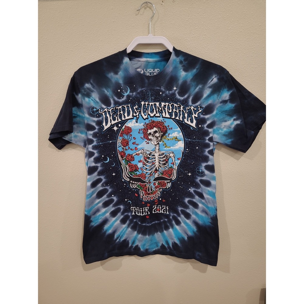 Grateful Dead & Company Liquid Blue Band Tee  Bertha‎ Tour 2021 tie dye grunge